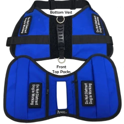 Service Dog Saddle Bag Harness Vest W/ Removable Packs -Puppy`s Store 707552 106 full 78410.1646859035