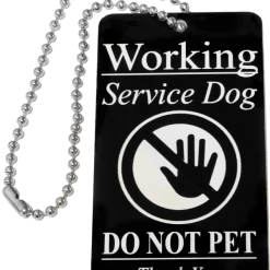 Working Service Dog ID Tag -Puppy`s Store 7075538bk 2 full 02870.1638911396