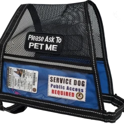 Service Dog Mesh Cape Vest W/ Clear Vinyl Pocket -Puppy`s Store 707555 32 full 95545.1638911347