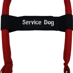 Padded Cordura Clip-on Bridge Handle -All Colors W/ Service Dog ID Band