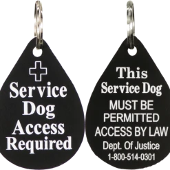 Engraved Plastic Service Dog Access Tag -Puppy`s Store 7075563 4 BLK full 21696.1638911368