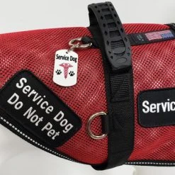Service Dog Metal Identification Tag Double Sided -Puppy`s Store 707556MDT 102 full 72332.1638911392