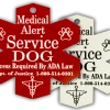 Engraved Medical Alert Dog Tag For Service Dogs