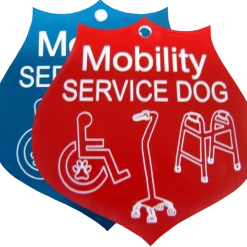 Mobility Service Dog Engraved Tag