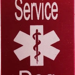 Aluminum Service Dog Tag - Dog & Handler Double Sided Registered Tag -Puppy`s Store 7075577R 13 full 16282.1638911485