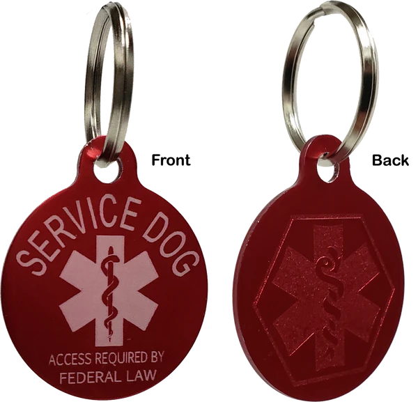 Aluminum Service Dog Tag Access Required 1 Aluminum Service Dog Tag Access Required