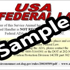 ADA & Federal Law Information Card