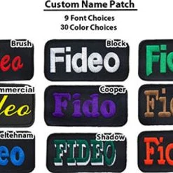 Custom Embroidered Text Patch -Puppy`s Store 707560C 1 m 49827.1651489682