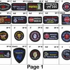 Service Dog Identification Patch Carrier W/ Zippered Pocket -Puppy`s Store 707560SP 7 full 78343.1638911366