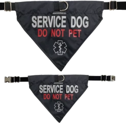Service Dog Reflective Bandana Dog Collar