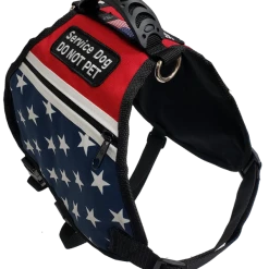 American Patriotic Service Dog Dual Pocket Vest -Puppy`s Store 707574 4 full 33777.1638911522