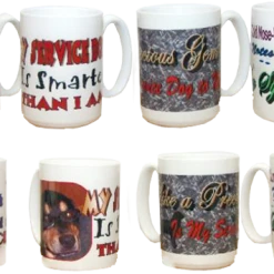 Set Of 4 Service Dog Mugs