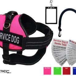 Service Dog Starter Kit - Padded Air-Tech Service Dog Harness Vest + Clip-on Bridge Handle & More -Puppy`s Store 707645 Pink Ad full 47469.1653306090