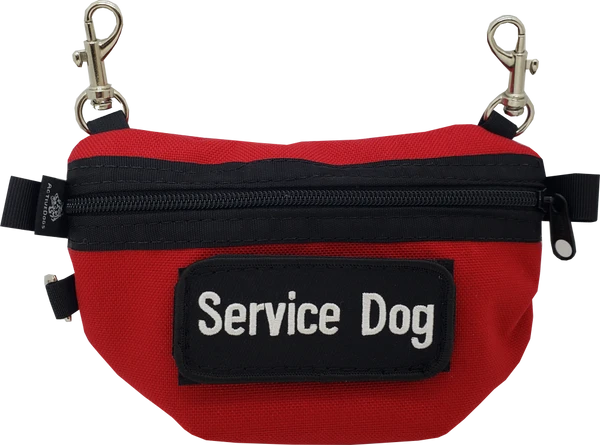 Service Dog Clip-on Small Bag W/ Patch 1 Service Dog Clip-on Small Bag W/ Patch