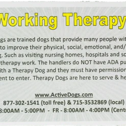 Service Dog/Therapy Dog Handler Team Cards - 25pk -Puppy`s Store 7077SDTD2 1 full 87076.1638911369