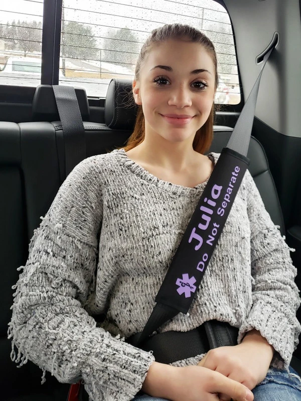 Custom Text Medical Alert Padded Seat Belt Cover 8 Custom Text Medical Alert Padded Seat Belt Cover - Image 8