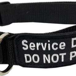 Service Dog No Slip Martingale Patch Collar