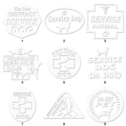 Service Dog Vinyl Decals -Puppy`s Store 707980 WHT full 95193.1638911360