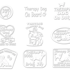 Vinyl Therapy Dog Decal 12 Vinyl Therapy Dog Decal -Puppy`s Store 707991 WHT full 26666.1638911394