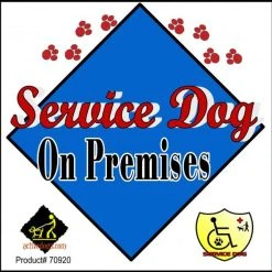 Service Dog Window Signs -Puppy`s Store 70900E 70600.1638911387