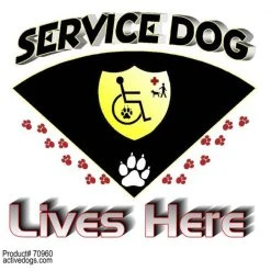 Service Dog Window Signs -Puppy`s Store 70950B 08466.1638911380