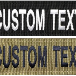 CaliberDog 2x6 Embroidered ID Patch - Custom Text