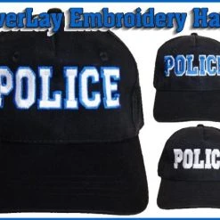 Police Embroidered Hats -Puppy`s Store 9010144AD2 10354.1638911417