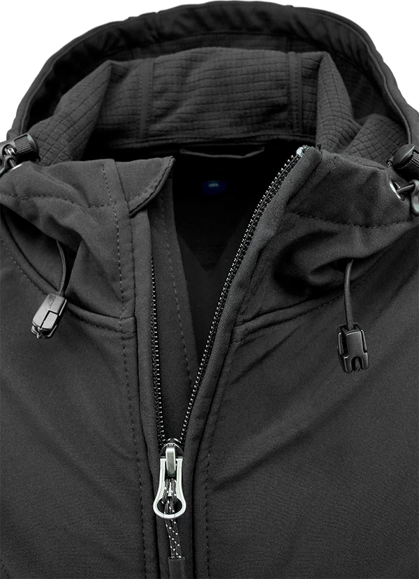 Custom Logo Hooded Softshell Jacket 3 Custom Logo Hooded Softshell Jacket - Image 3