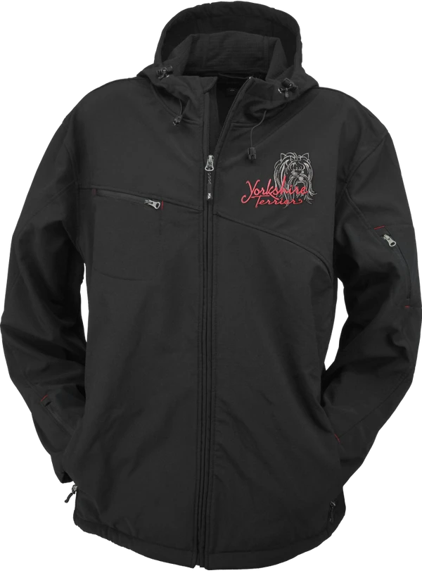 Hooded Soft Shell Jacket - Breed Specific Portrait Outline 1 Hooded Soft Shell Jacket - Breed Specific Portrait Outline