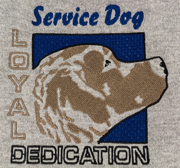 Embroidered Service Dog Hoodies 3 Embroidered Service Dog Hoodies - Image 3