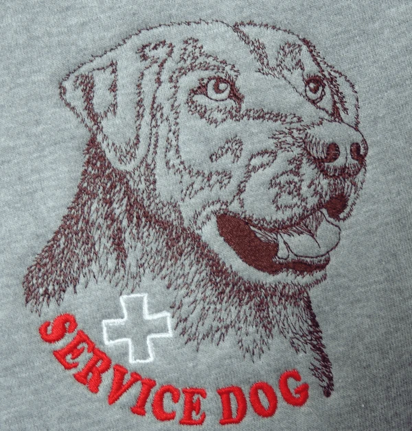 Embroidered Service Dog Hoodies 11 Embroidered Service Dog Hoodies - Image 11