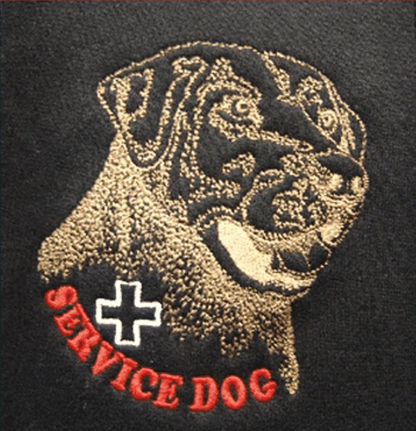 Embroidered Service Dog Hoodies 10 Embroidered Service Dog Hoodies - Image 10