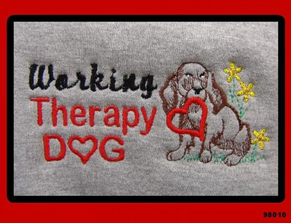 Embroidered Therapy Dog Hoodies 4 Embroidered Therapy Dog Hoodies - Image 4