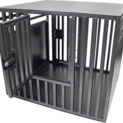 Powder Coated Double Door Diamond Tread Aluminum Dog Crate -Puppy`s Store 991008LP 2 full 63637.1638911340