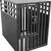 Powder Coated Double Door Diamond Tread Aluminum Dog Crate