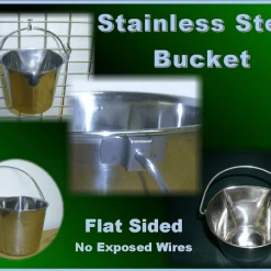 Stainless Steel Flat Sided Pails -Puppy`s Store 991042 2 full 59710.1638911352