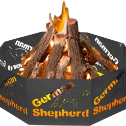 Metal Fire Ring - Tree Ring/Base - Dog Breed Specific