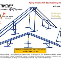 Agility A-Frame PVC Base-Competition Size 27 Agility A-Frame PVC Base-Competition Size -Puppy`s Store AssemPg 65119.1666696834