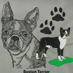 Embroidered Breed Specific Backpack -Puppy`s Store Boston20Terrier full 59540.1638911435