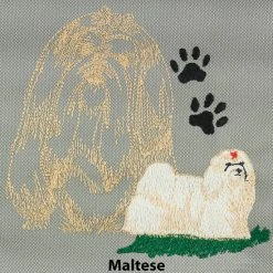 Embroidered Breed Specific Backpack -Puppy`s Store Maltese full 78219.1638911435