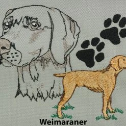 Embroidered Breed Specific Backpack -Puppy`s Store Weimaraner full 65839.1638911433